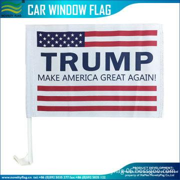 Custom Printing 2016 Presidential polyester Donald Trump Car Flag